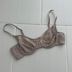 DKNY sheer lace underwire bralette